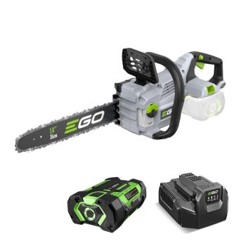 EGO CS1411E KIT akkumulátoros láncfűrész, 56 V, 35 cm láncvezető, 20 m/s láncsebesség, 2,5 Ah akkuval és töltővel