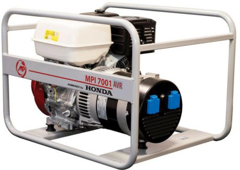 MP Motor MPI 7001 S AVR PBH benzines áramfejlesztő, 7000 VA, 230 V, 1 fázisú, Honda iGX390 motor, önindító, AVR