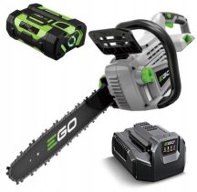   EGO CS1401E KIT akkumulátoros láncfűrész, 56 V, 35 cm láncvezető, 13,5 m/s láncsebesség, 2,5 Ah akkuval és töltővel