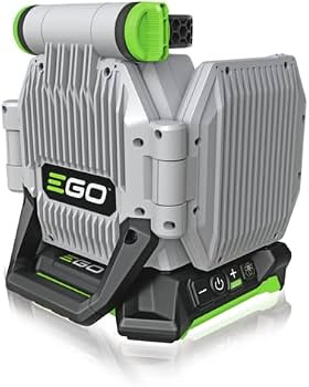 EGO LT1000E KIT akkumulátoros LED területmegvilágító lámpa, 56 V, 10 000 lumen, 5,0 Ah akkuval, CH5500E gyorstöltővel