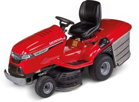 Honda HF2317 HME benzines fűnyíró traktor, 92 cm vágószélesség, GCV530 V-Twin motor, hidrosztatikus hajtás, 280 l fűgyűjtő