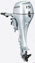   Honda BF 15 SH U csónakmotor, 15 LE, 350 cm³ négyütemű benzinmotor, rövid csizmás, kézi indítás, külső üzemanyagtartály