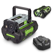   EGO PAD1501E KIT Nexus Escape akkumulátoros inverter, 56 V, 150 W, 230 V, 2× USB-A, 2,5 Ah akkuval és töltővel
