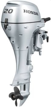 Honda BF 20 SH SU önindítós csónakmotor, 20 LE, 350 cm³ négyütemű benzinmotor, rövid csizmás, elektromos és kézi ind