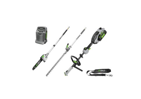 EGO MHCC1022E KIT akkumulátoros Multi-Tool szett, 56 V, sövényvágó és ágvágó adapter, 2,5 Ah akkuval, CH5500E gyorstöltővel