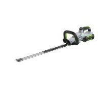   EGO HT6510E akkumulátoros sövényvágó, 56 V, 65 cm kés, 33 mm vágáskapacitás, forgatható fogantyú, akku és töltő nélkül
