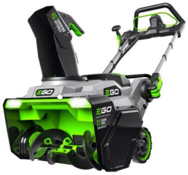 EGO SNT2124E-AP KIT akkumulátoros hómaró, 56 V, 52 cm munkaszélesség, 14 m kidobás, 2×6,0 Ah akkuval, Rapid+ gyorstöltővel