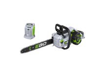   EGO CS1814E KIT akkumulátoros láncfűrész, 56 V, 45 cm láncvezető, 22 m/s láncsebesség, 2,5 kW, 5,0 Ah akkuval és 550 W gyorstöltővel