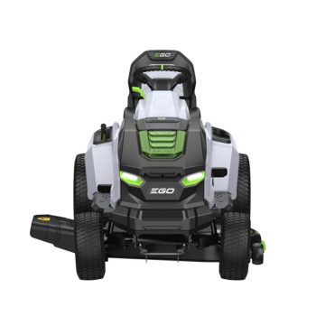 EGO TR4201E KIT akkumulátoros fűnyíró traktor, 56 V, 107 cm, oldalkidobós, mulcsozó betéttel, 1600 W töltővel, akku nélkül