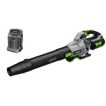 EGO LB6704E KIT akkumulátoros lombfúvó, 56 V, 1138 m³/h, 21 N fúvóerő, Boost, 5,0 Ah akkuval és gyorstöltővel